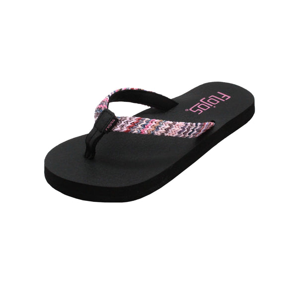 flojos Juno Weave - Girl's Sandal Pink Multi/Black
