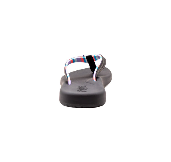 Flojos Lanka - Women's Sandal Black/Lavender Stripes