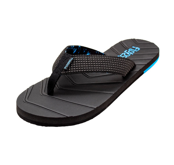 flojos Liam - Men's Sandal White/Black/Lime