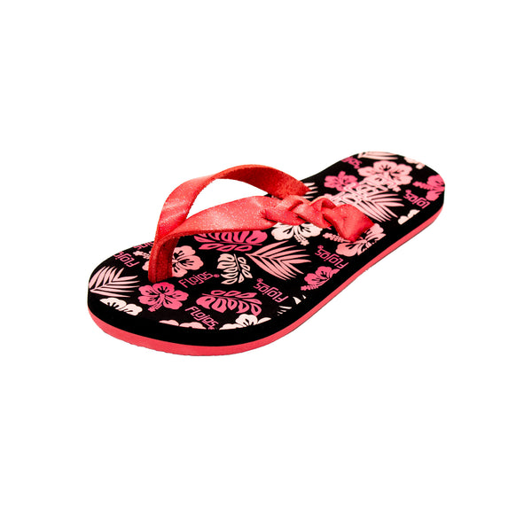 flojos Louanna - Girl's Sandal Pink/Black/Glitter