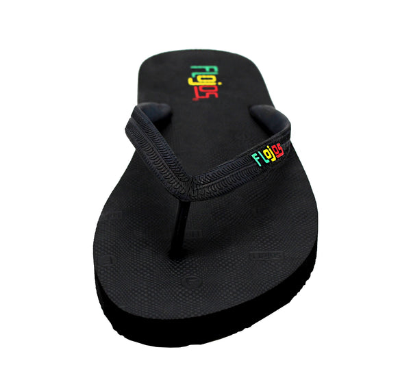 Flojos Nalu - Men's Sandal Black/Rasta