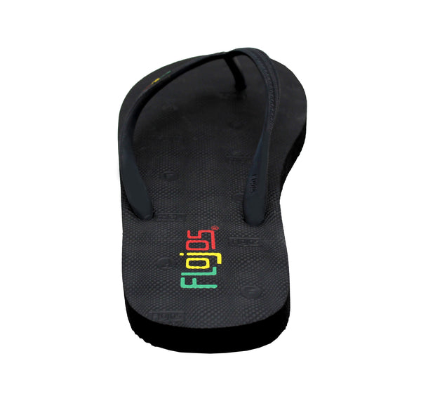 Flojos Nalu - Men's Sandal Black/Rasta