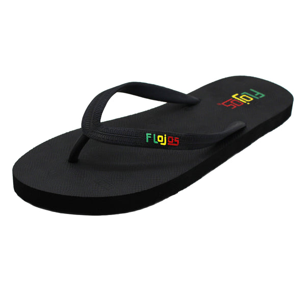 flojos Nalu - Men's Sandal Black/Rasta
