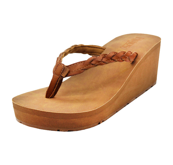 flojos Nella - Women's Wedge Sandal Tan