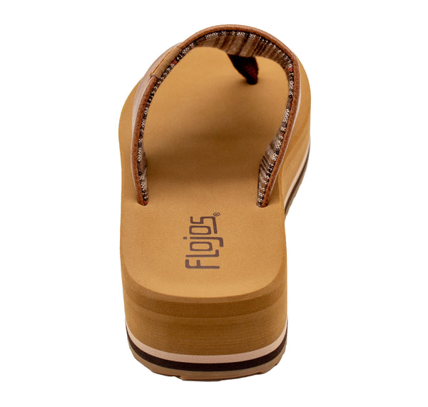 Flojos Nessa - Women's Flatform Sandal Tan Serape