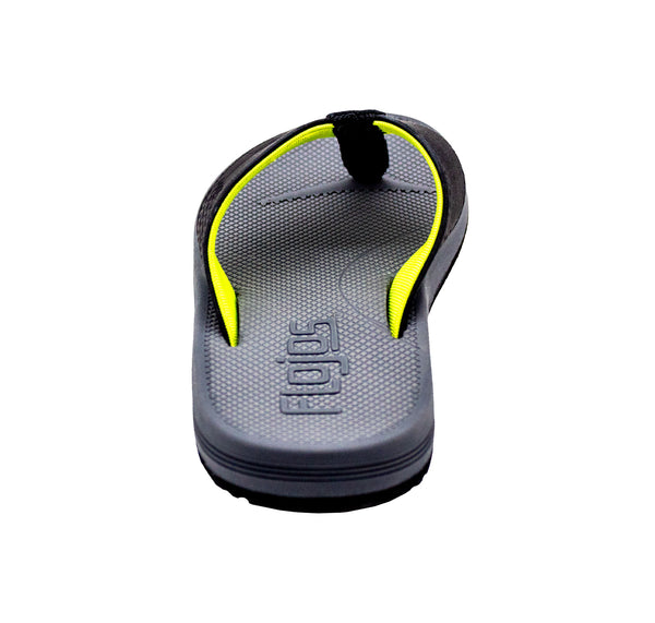 Flojos Ola - Boy's Sandal Black/Gray/Lime