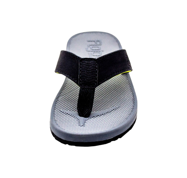 Flojos Ola - Boy's Sandal Black/Gray/Lime