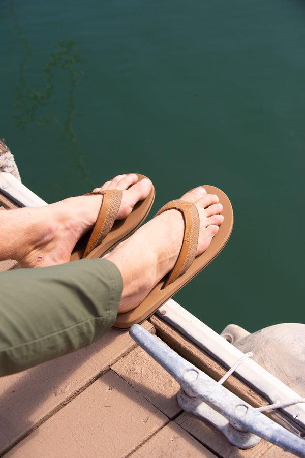 Flojos Ryan - Men's Sandal Gray/Black