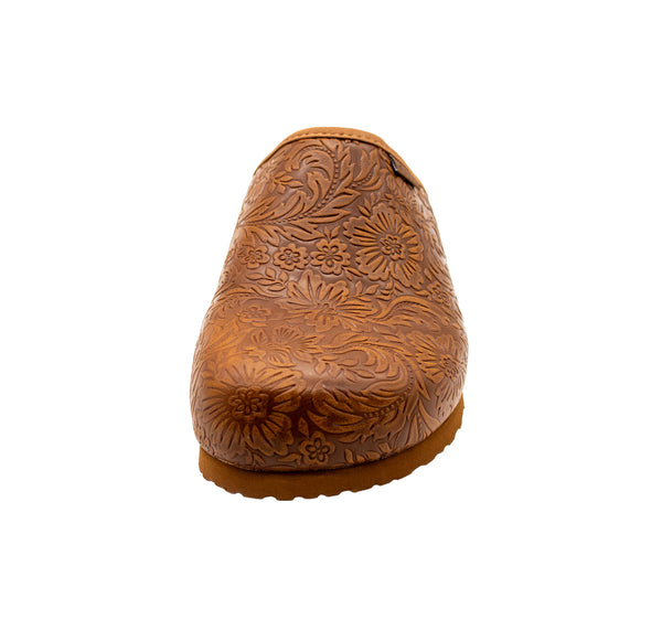 Flojos Sofia- Women's Clog Tan Artisan