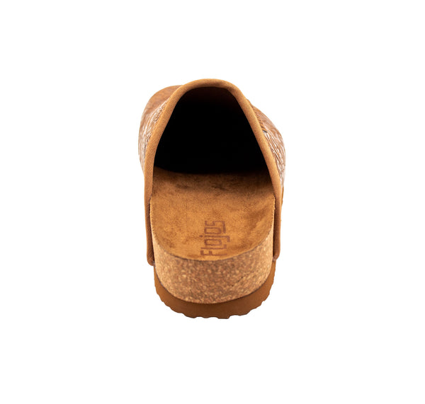 Flojos Sofia- Women's Clog Tan Artisan
