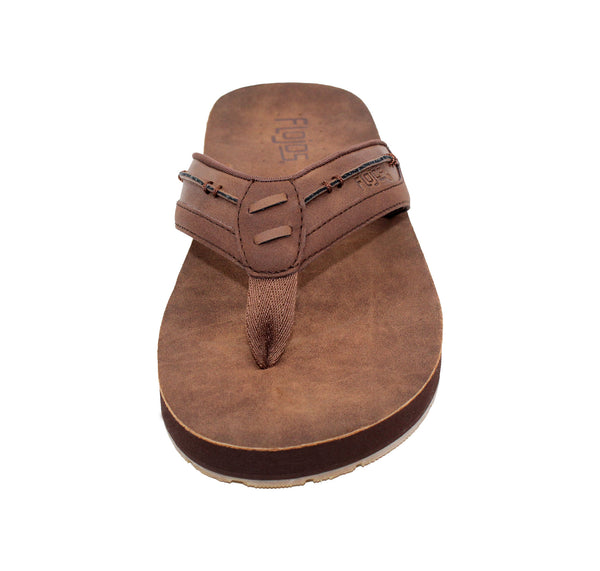 Flojos Trio - Men's Sandal Dark Brown