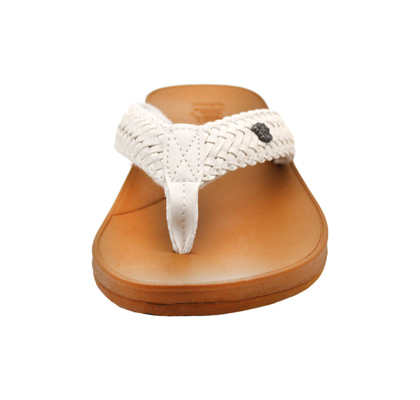 Flojos Waverly - Women's Sandal White/Tan