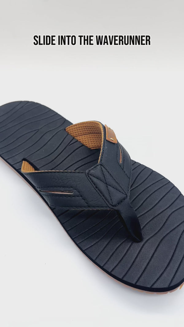 flojos Waverunner - Men's Sandal Black/Gum