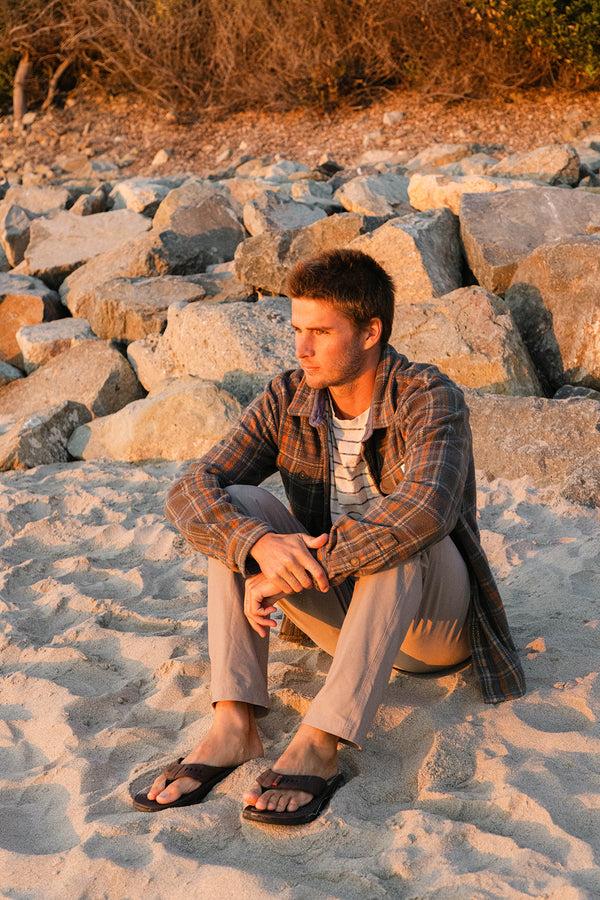 Flojos Zamba - Men's Sandal Brown/Black