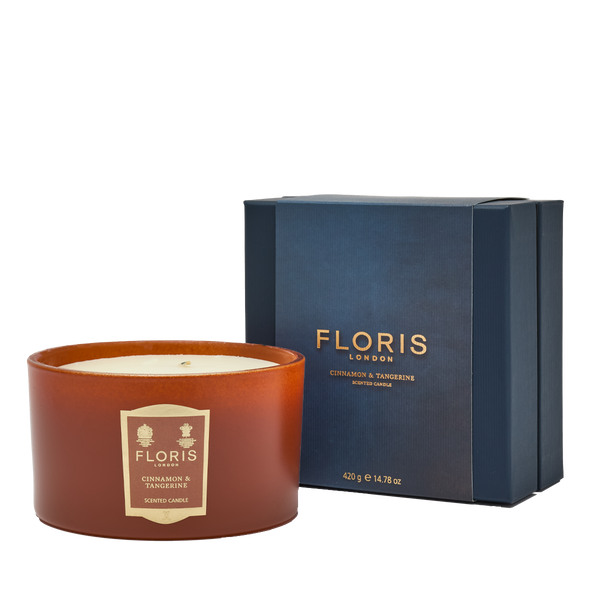 floris london Cinnamon & Tangerine Deluxe Three Wick Candle Candle