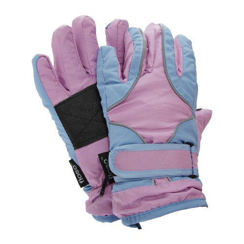 floso FLOSO Childrens/Kids Girls Heavy Duty Waterproof Padded Thermal Ski/Winter Gloves