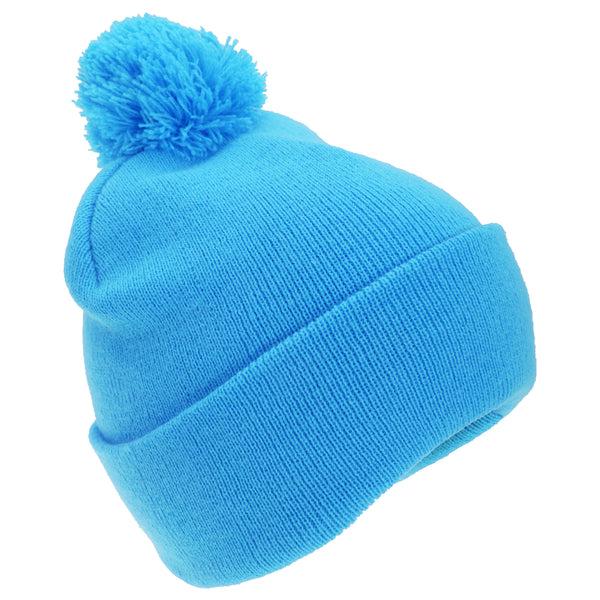 Floso FLOSO Childrens/Kids Knitted Hi Vis Winter Bobble Hat