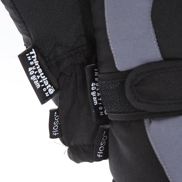 Floso FLOSO Childrens/Kids Padded Water Resistant Thinsulate Thermal Winter/Ski Gloves (3M 40g)
