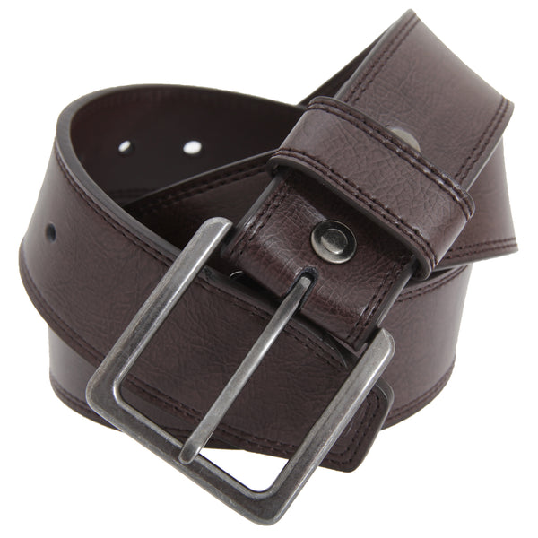Floso FLOSO Mens 1.5 Inch Leather Lined Belt