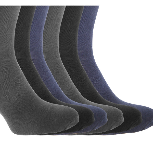 Floso FLOSO Mens Cotton Mix Lycra Socks (Pack Of 6)