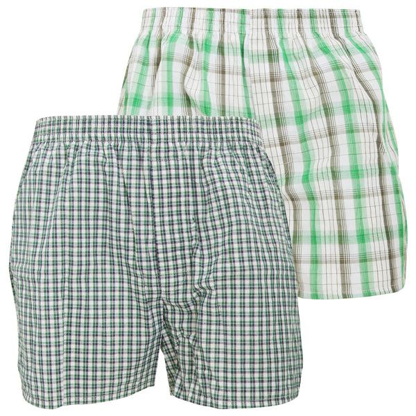 Floso FLOSO Mens Cotton Woven Boxers (Pack Of 2)