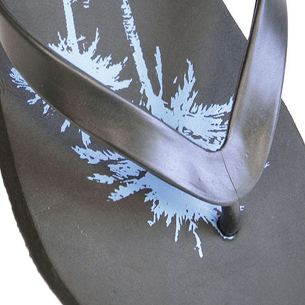 Floso FLOSO Mens Palm Tree Print Flip Flops