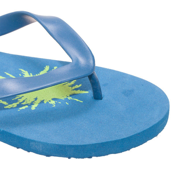 Floso FLOSO Mens Palm Tree Print Flip Flops