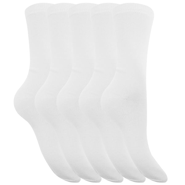 Floso Floso Womens/Ladies Plain Socks (Pack Of 5)