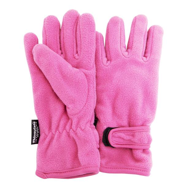 Floso FLOSO Girls Childrens/Kids Plain Thermal Thinsulate Fleece Gloves (3M 40g)