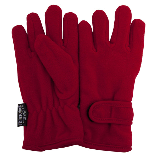 Floso FLOSO Girls Childrens/Kids Plain Thermal Thinsulate Fleece Gloves (3M 40g)