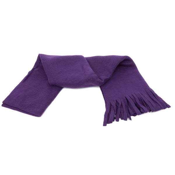 Floso FLOSO Ladies/Womens Plain Thermal Fleece Winter/Ski Scarf With Fringe