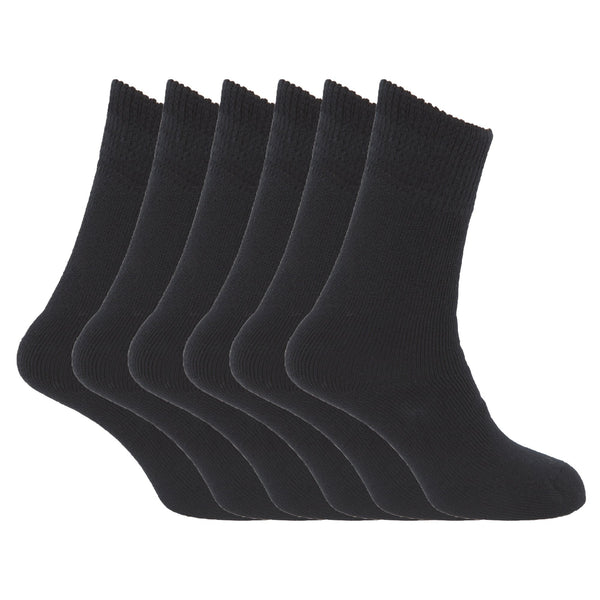 Floso FLOSO Ladies/Womens Premium Quality Multipack Thermal Socks Double Brushed Inside (Pack Of 6)