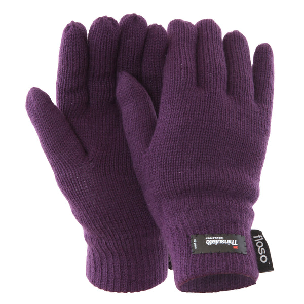 Floso FLOSO Ladies/Womens Thinsulate Thermal Knitted Gloves (3M 40g)