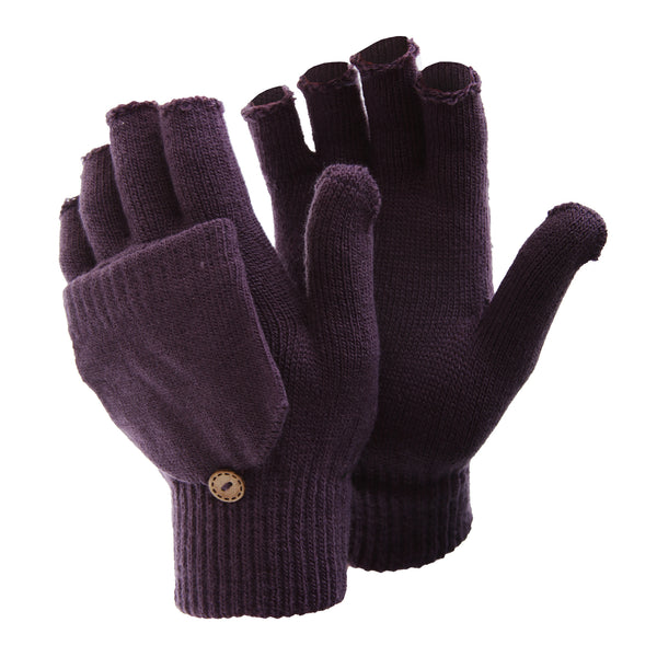 Floso FLOSO Ladies/Womens Winter Capped Fingerless Magic Gloves