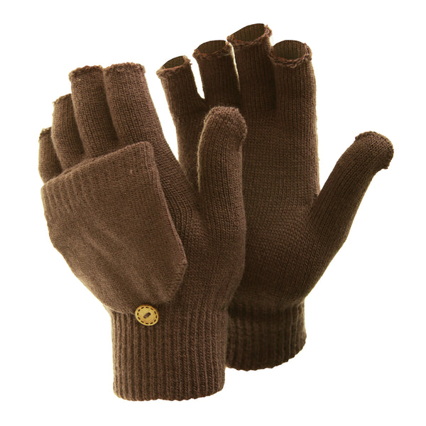 Floso FLOSO Ladies/Womens Winter Capped Fingerless Magic Gloves
