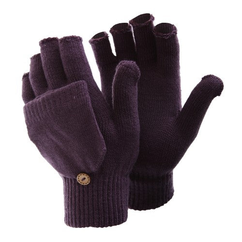floso FLOSO Ladies/Womens Winter Capped Fingerless Magic Gloves