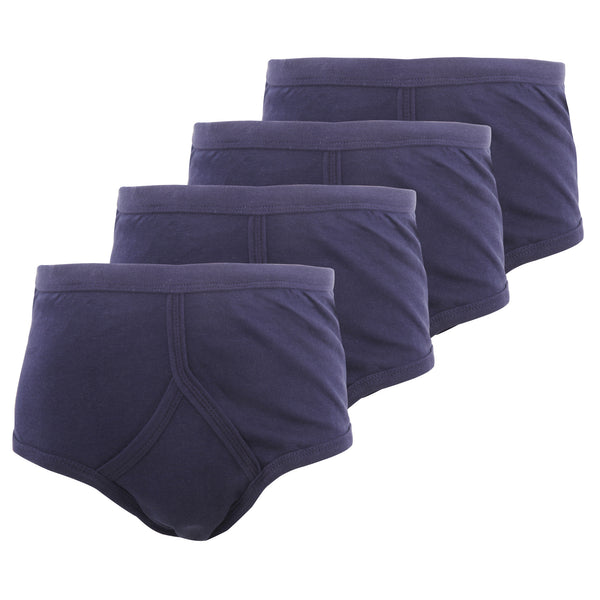 Floso FLOSO Mens 100% Cotton Interlock Y-Front Underwear (Pack Of 4)