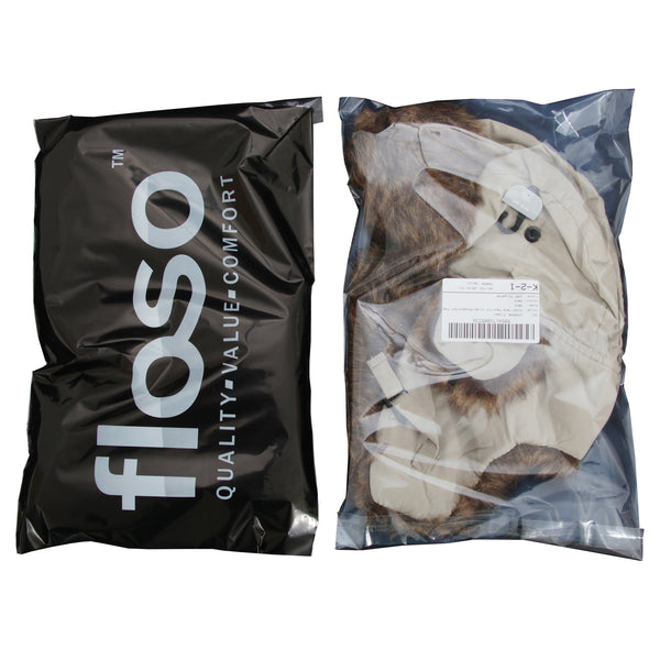 Floso FLOSO Mens Faux Fur Lined Showerproof Thermal Trapper Hat