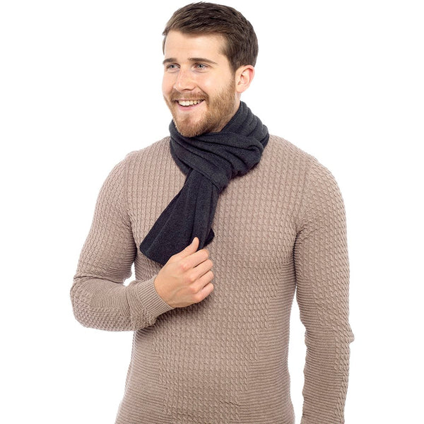 Floso FLOSO Mens Plain Thermal Polar Fleece Winter/Ski Scarf