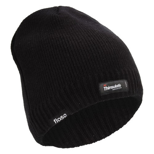 floso FLOSO Mens Plain Thinsulate Thermal Knitted Waterproof Winter Hat