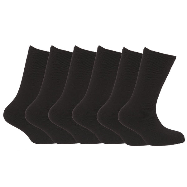 Floso FLOSO Mens Premium Quality Multipack 1.9 Tog Thermal Socks (Pack Of 6)
