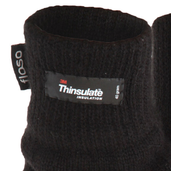 Floso FLOSO Mens Thermal Thinsulate Knitted Winter Gloves (3M 40g)
