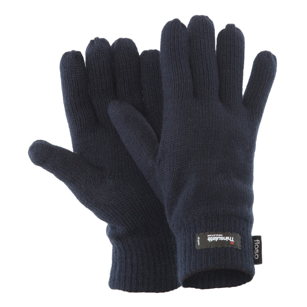 Floso FLOSO Mens Thermal Thinsulate Knitted Winter Gloves (3M 40g)