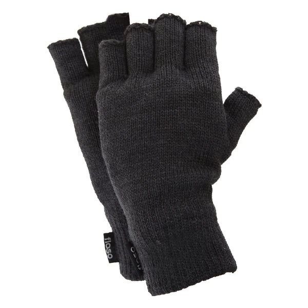 Floso FLOSO Mens Thinsulate Thermal Fingerless Gloves (3M 40g)