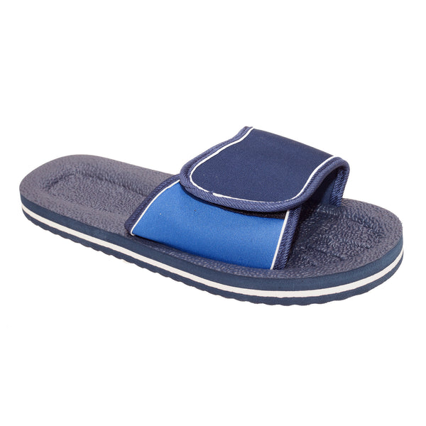 Floso FLOSO Mens Two Tone Touch Fastening Flip Flops
