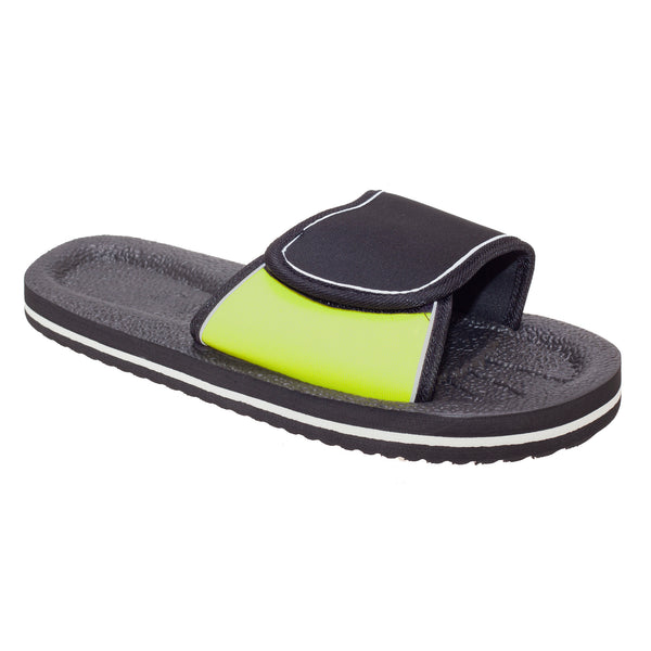 Floso FLOSO Mens Two Tone Touch Fastening Flip Flops