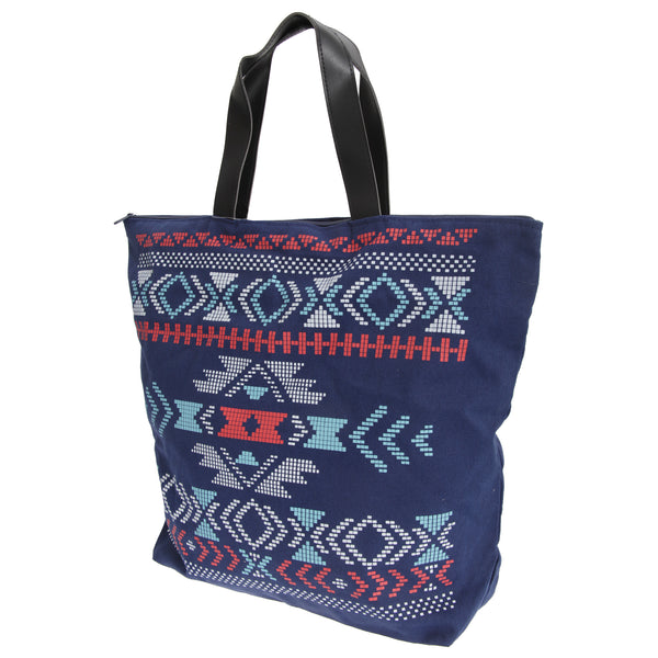 Floso FLOSO Womens/Ladies Cotton Rich Aztec Print Top Handle Handbag