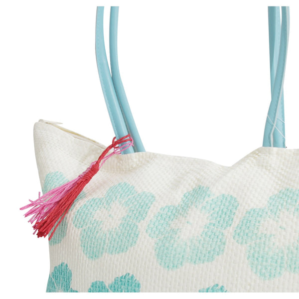 Floso FLOSO Womens/Ladies Floral Pattern Woven Summer Handbag