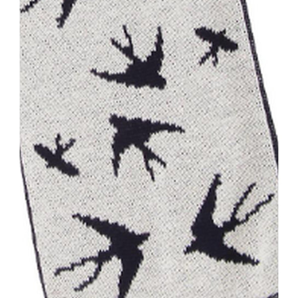 Floso FLOSO Womens/Ladies Swallow Pattern Knitted Winter Scarf With Fringe
