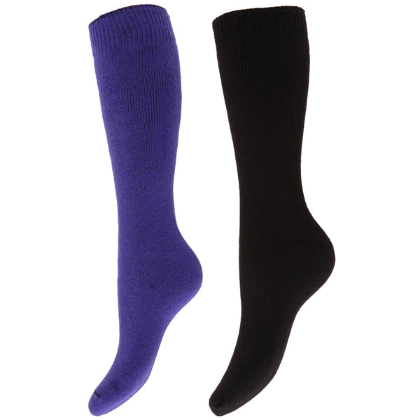 Floso Floso Womens/Ladies Thermal Winter Wellington/Welly Boot Socks (2 Pairs)